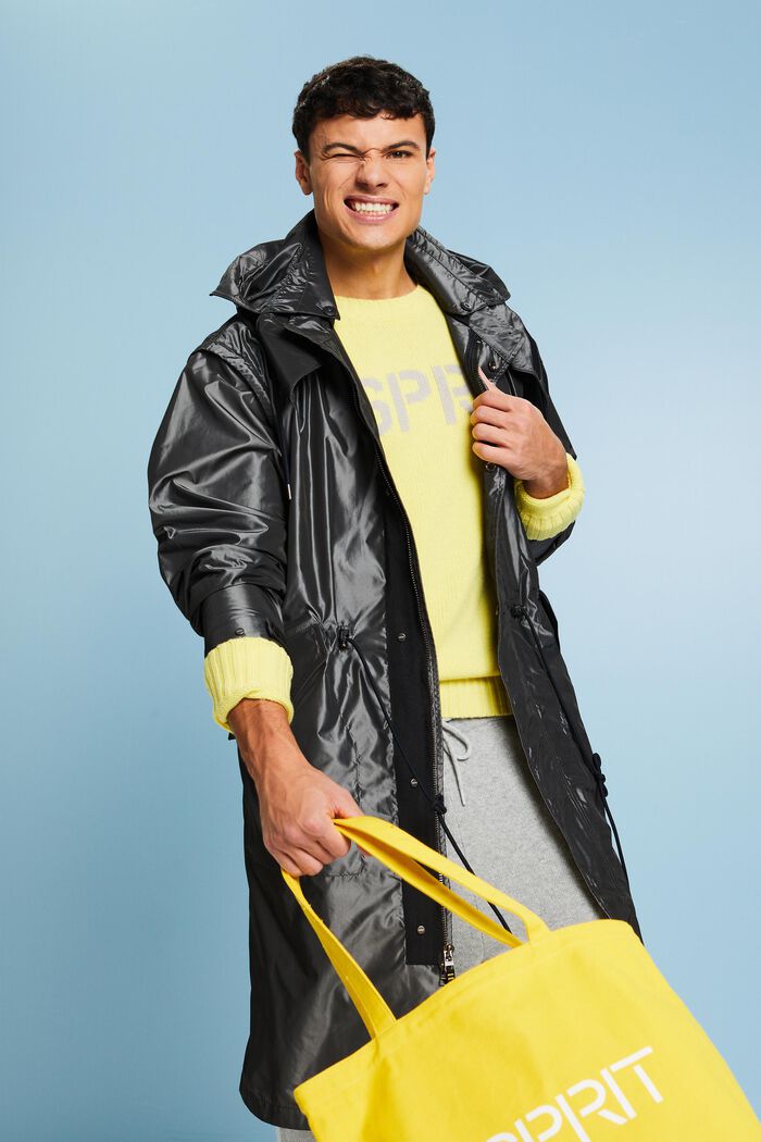 Zipp-Off-Parka in Metallic-Optik