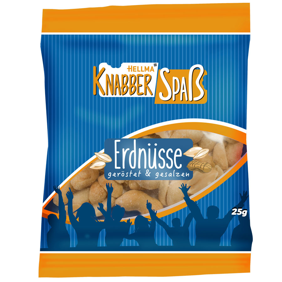 Hellma Knabberspaß Erdnüsse 100x25g