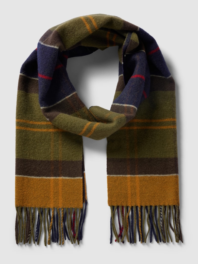 Schal aus Wolle mit Tartan-Muster Modell 'Inverness' in grün