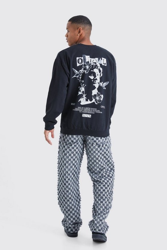 Oversize Sweatshirt mit Renaisscance Print