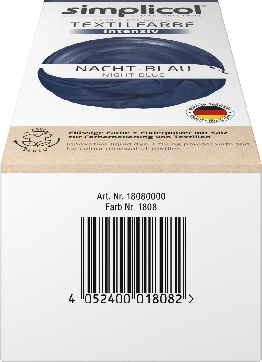 Textilfarbe intensiv Nacht- Blau, 1 St