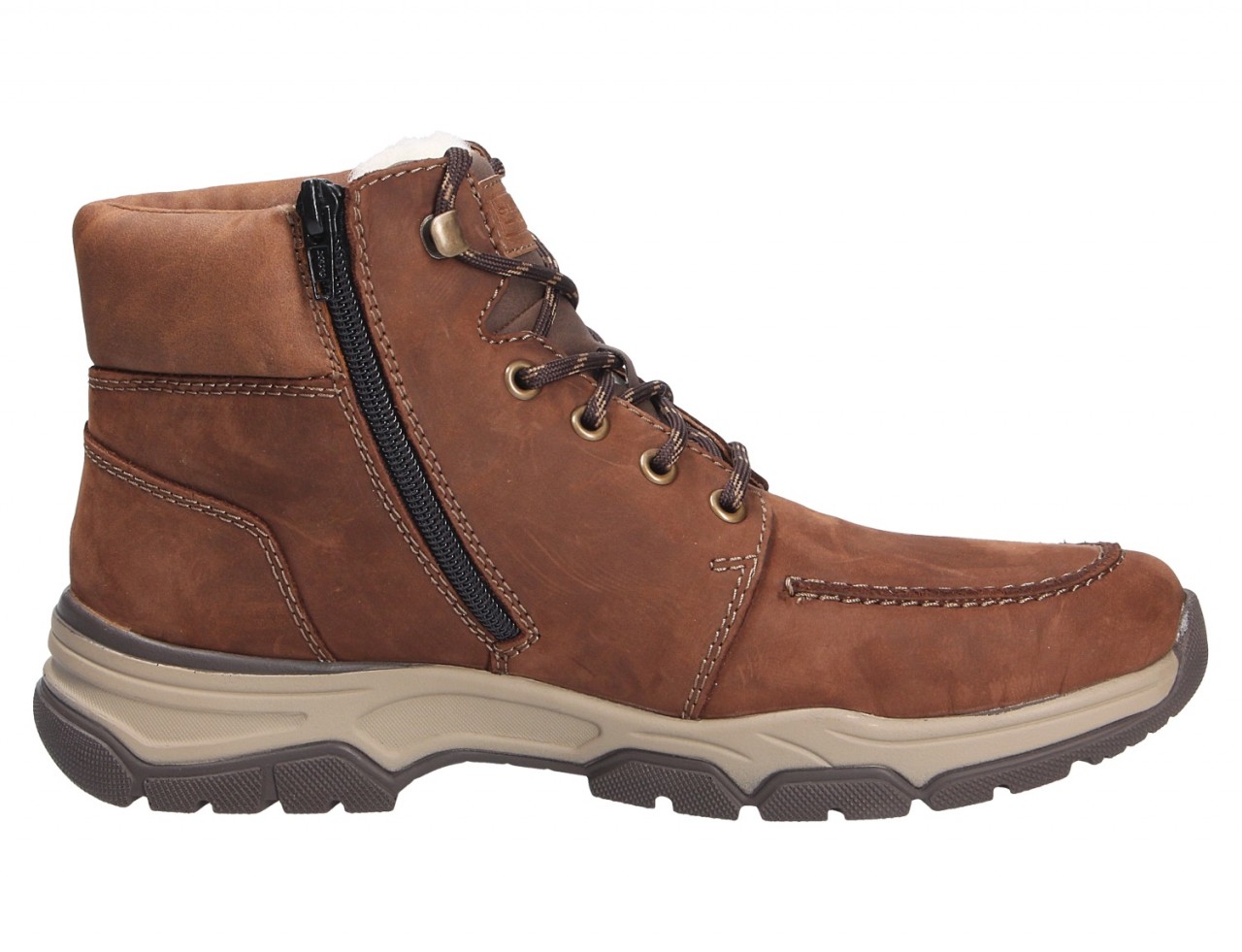 RIEKER Schnür-Stiefeletten braun