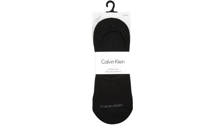 Calvin Klein Herren Füßlinge 2er Pack black