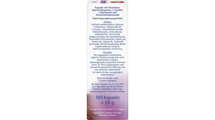 Doppelherz Haar Intensiv + Biotin 100 Kapseln