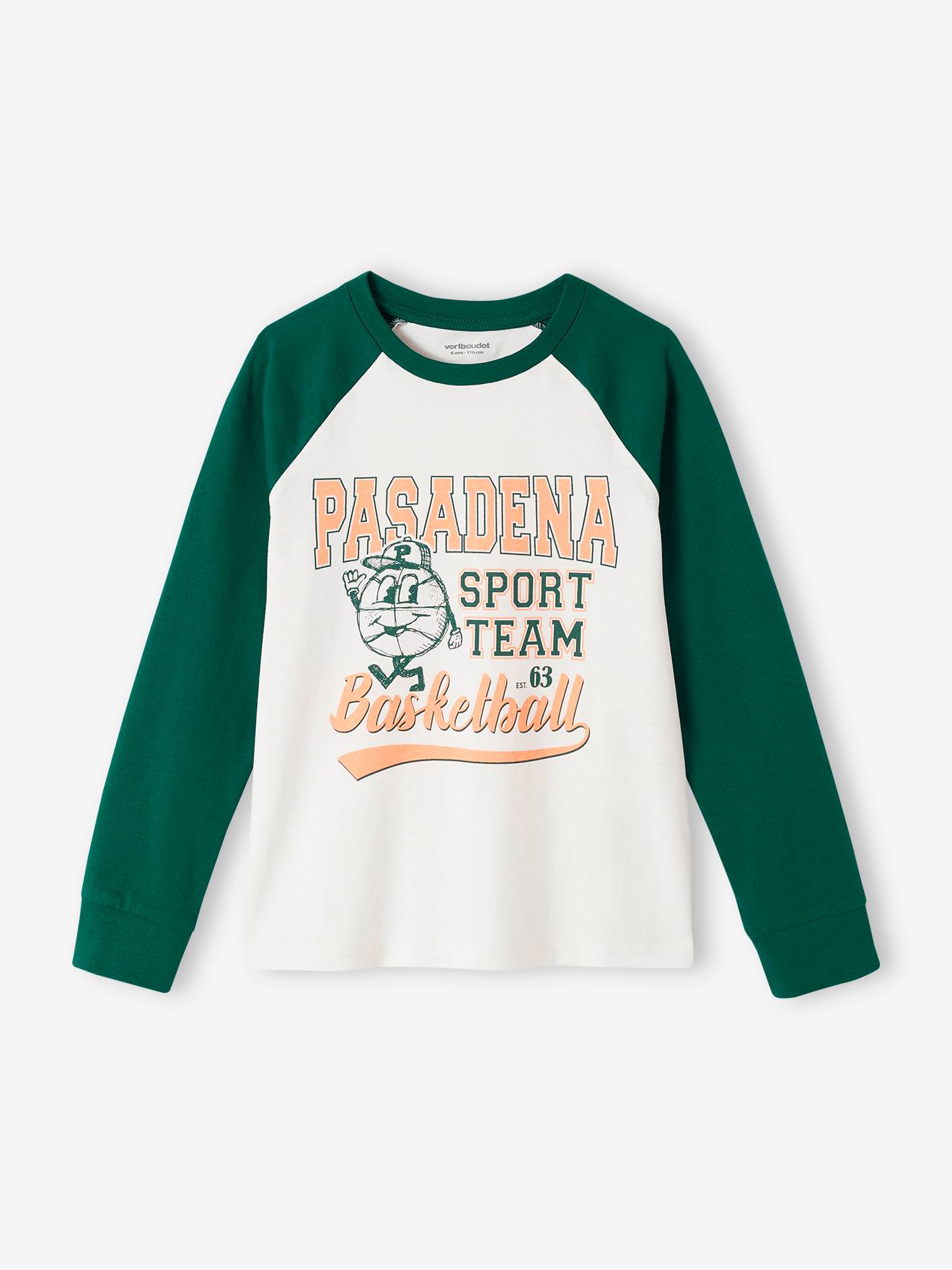 Pyjama basketball garçon vert sapin