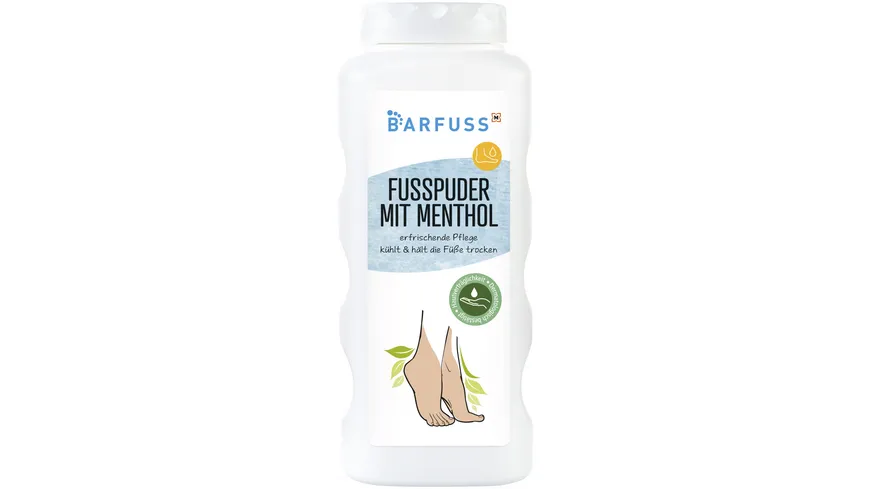 BARFUSS Fusspuder Menthol 100 g