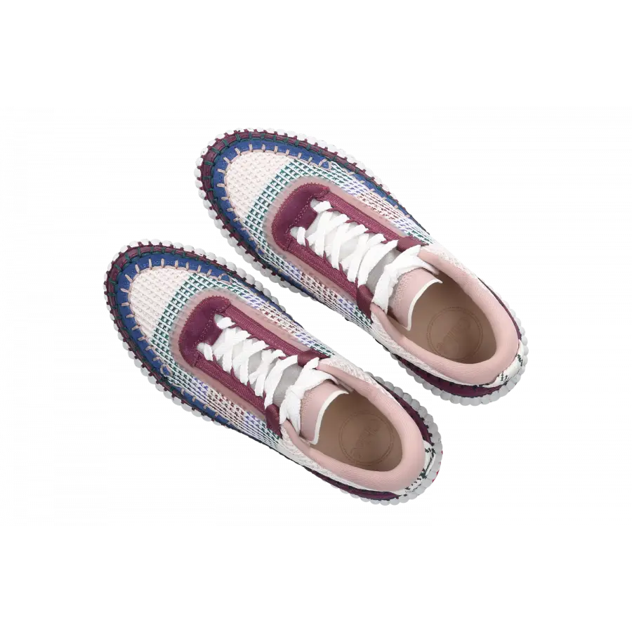 Chloé - Sneaker low NAMA Baumwolle - blau
