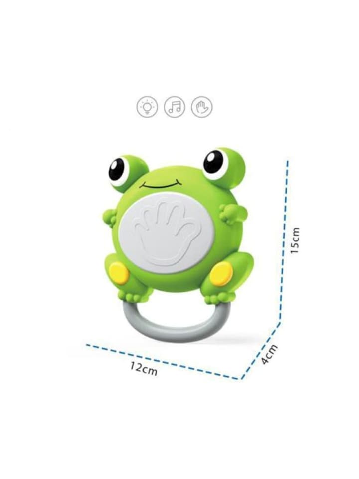 Moni Musikspielzeug Trommelfrosch in grün günstig kaufen onesize