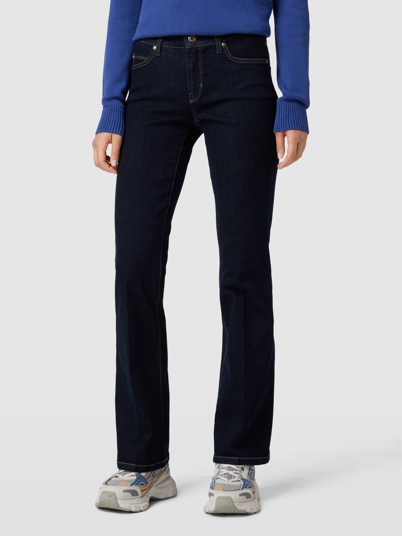 Flared Jeans mit 5-Pocket-Design Modell 'PARIS' in dunkelblau