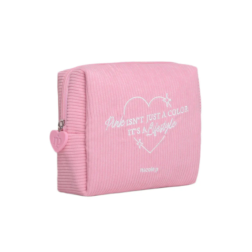 Accessori Corduroy Beauty - Rózsaszín - Szépségápolási Tok