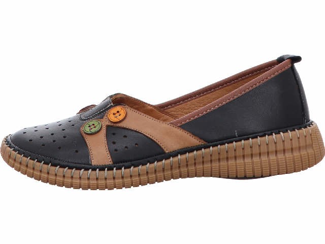 GEMINI Sportliche Slipper schwarz