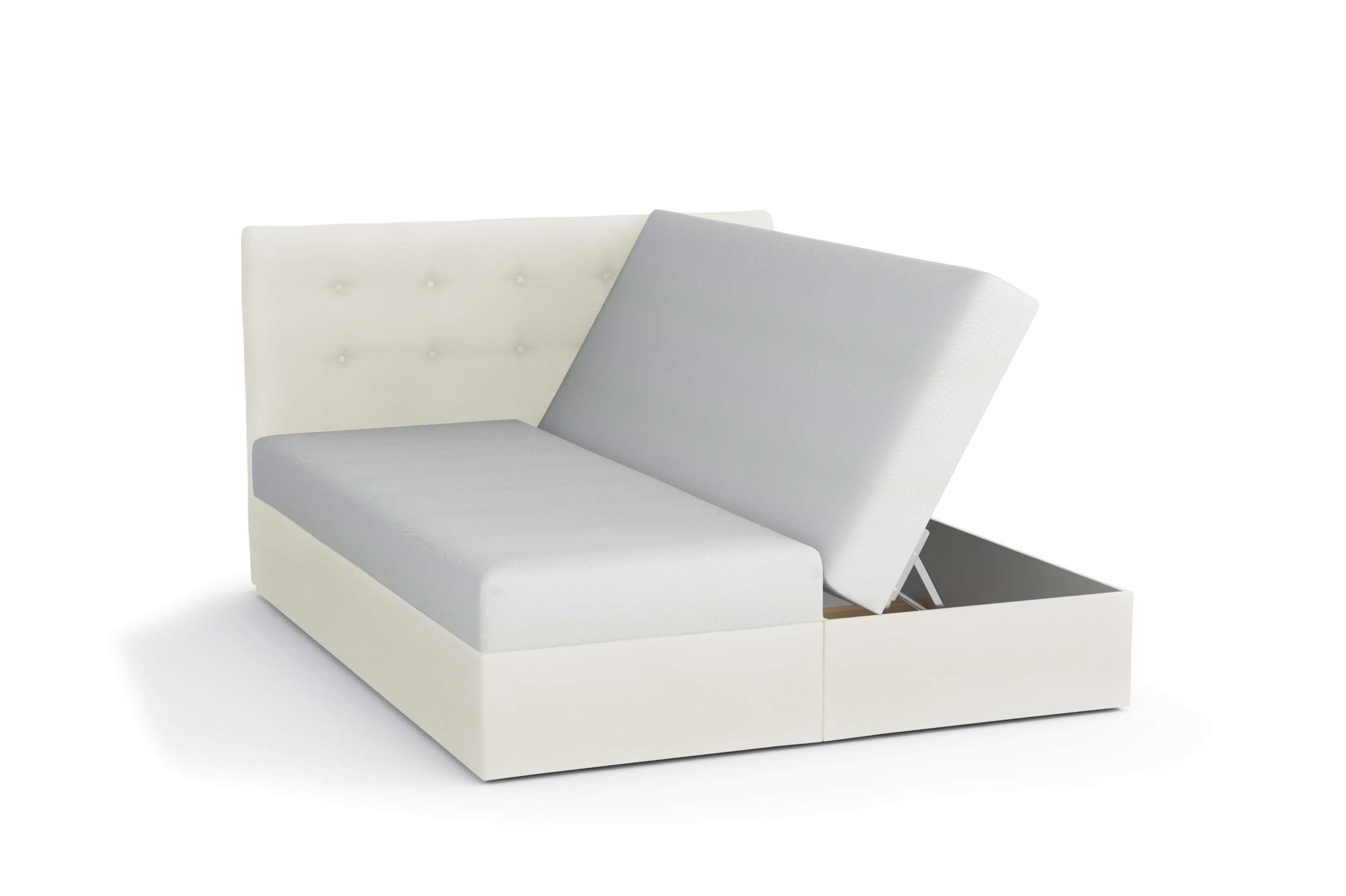 Stylefy Boxspringbett Braxton (Schlafzimmerbett, Bett), 140/160/180/200 x 200 cm, mit Matratze und Topper, Bettkasten