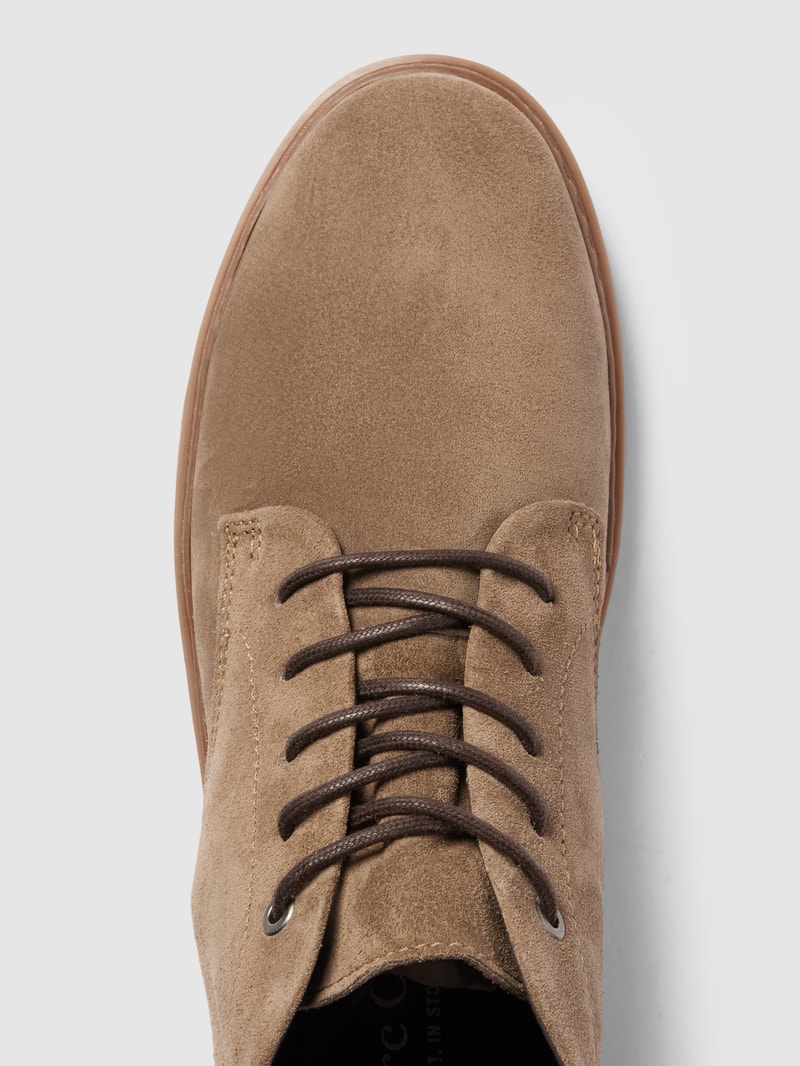 Schnürschuhe aus echtem Leder Modell 'MALTE' in taupe