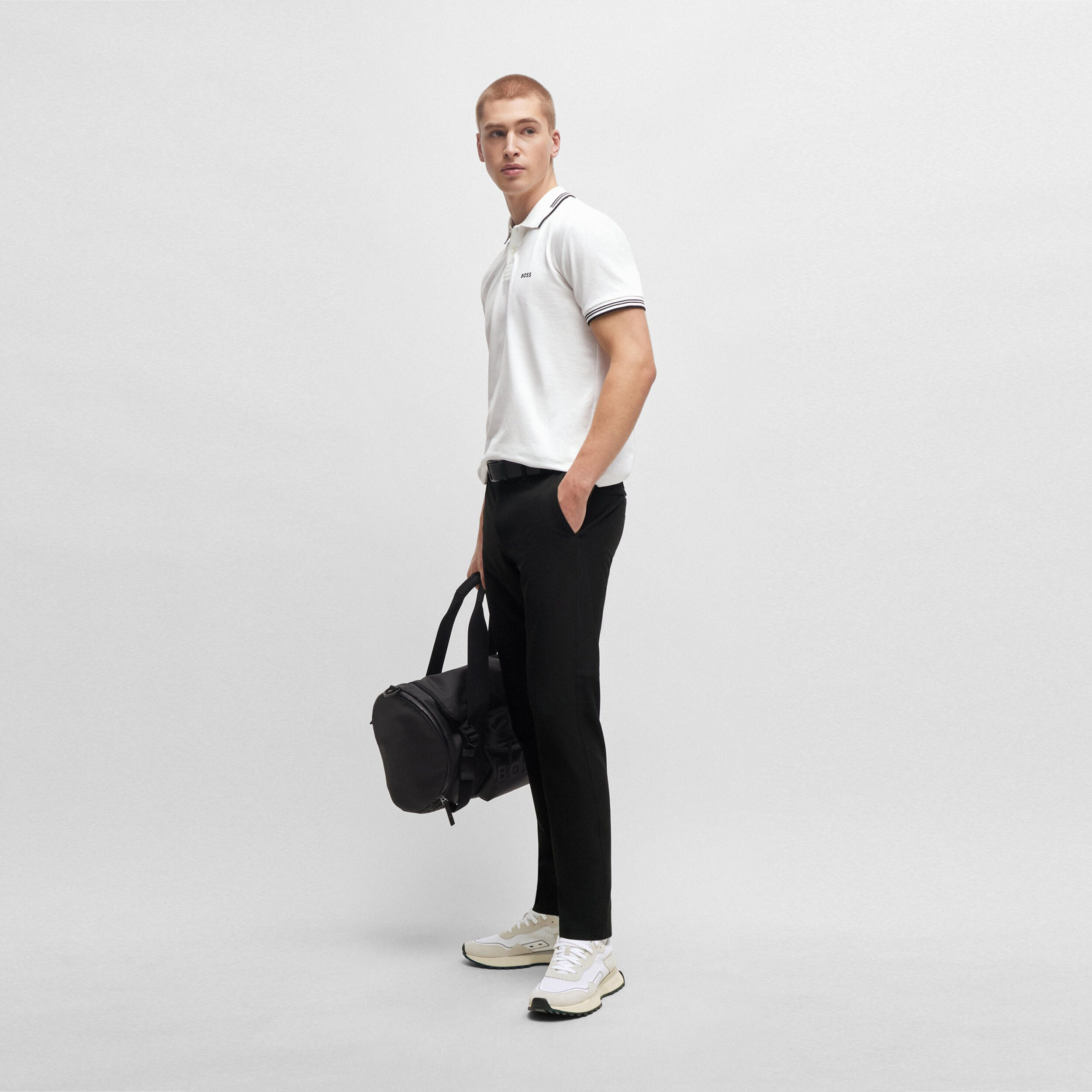 Paul Slim Fit Polo Herren - Weiß
