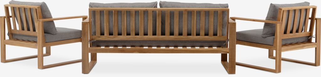LILLEHOLM LILLEHOLM 4,5-Sitzer-Lounge-Set aus Teakholz