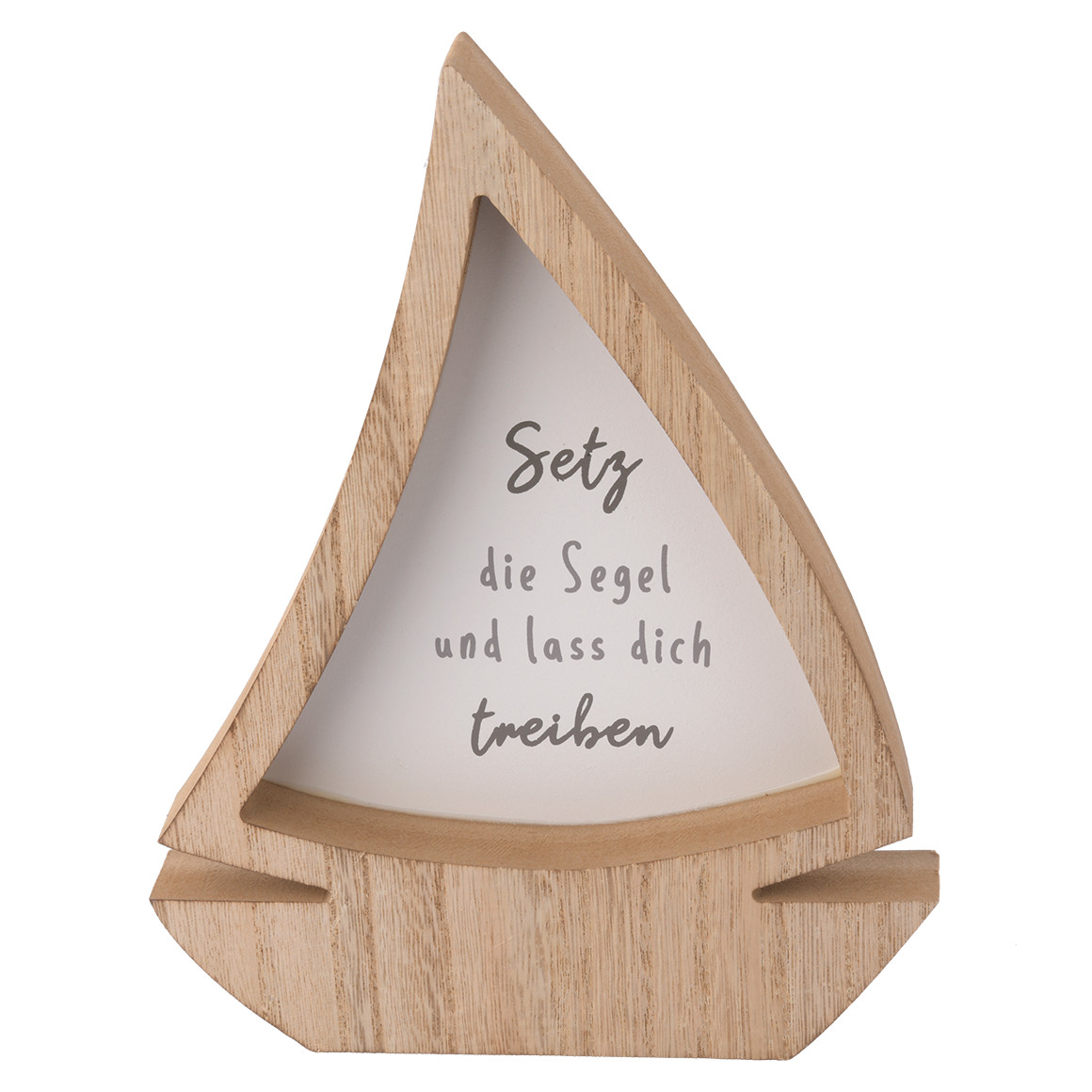 Deko-Aufsteller Boot mit Schriftzug