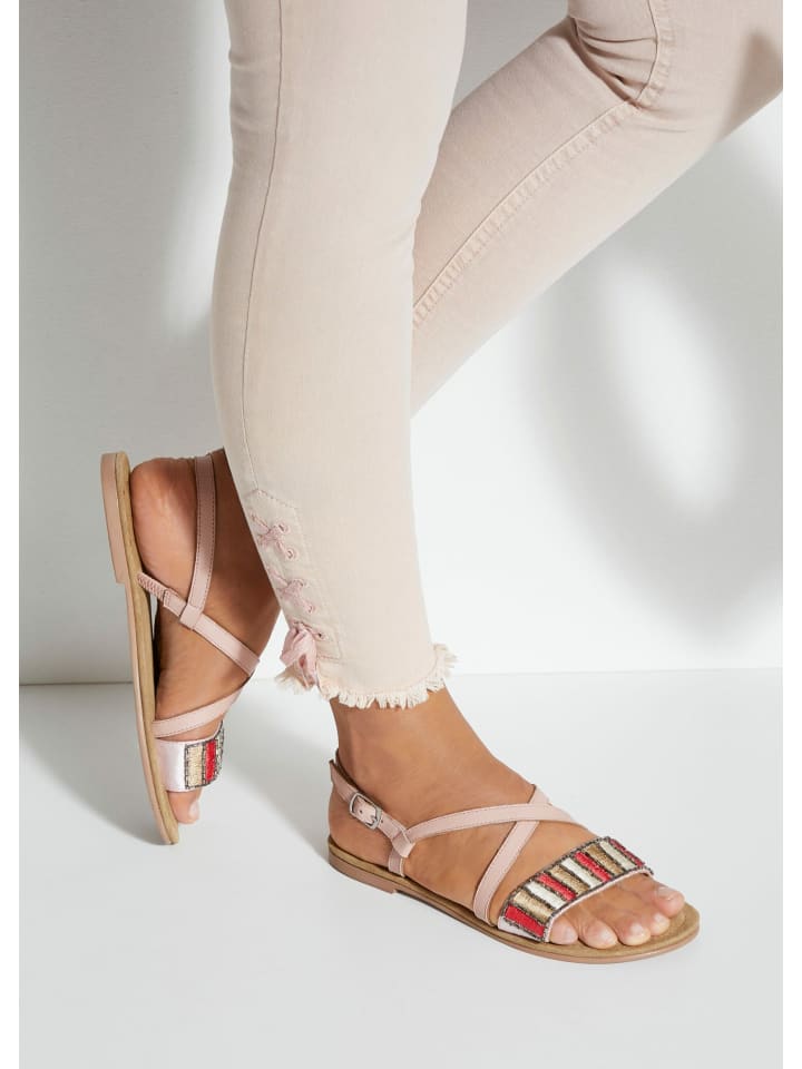 LASCANA Sandale in rosé günstig kaufen