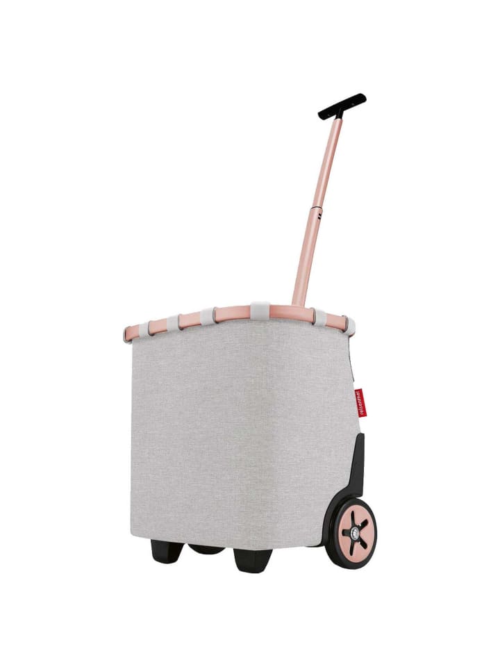 Reisenthel carrycruiser - Einkaufstrolley 47.5 cm (frame raffia black) in sky rose günstig kaufen onesize