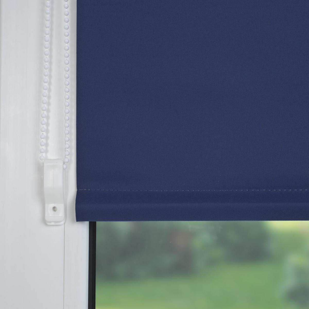 Bella Casa Klemmfix Rollo verspannt, Sichtschutz, thermobeschichtet, verdunkelnd, blau, 45 cm x 150 cm (B x H)