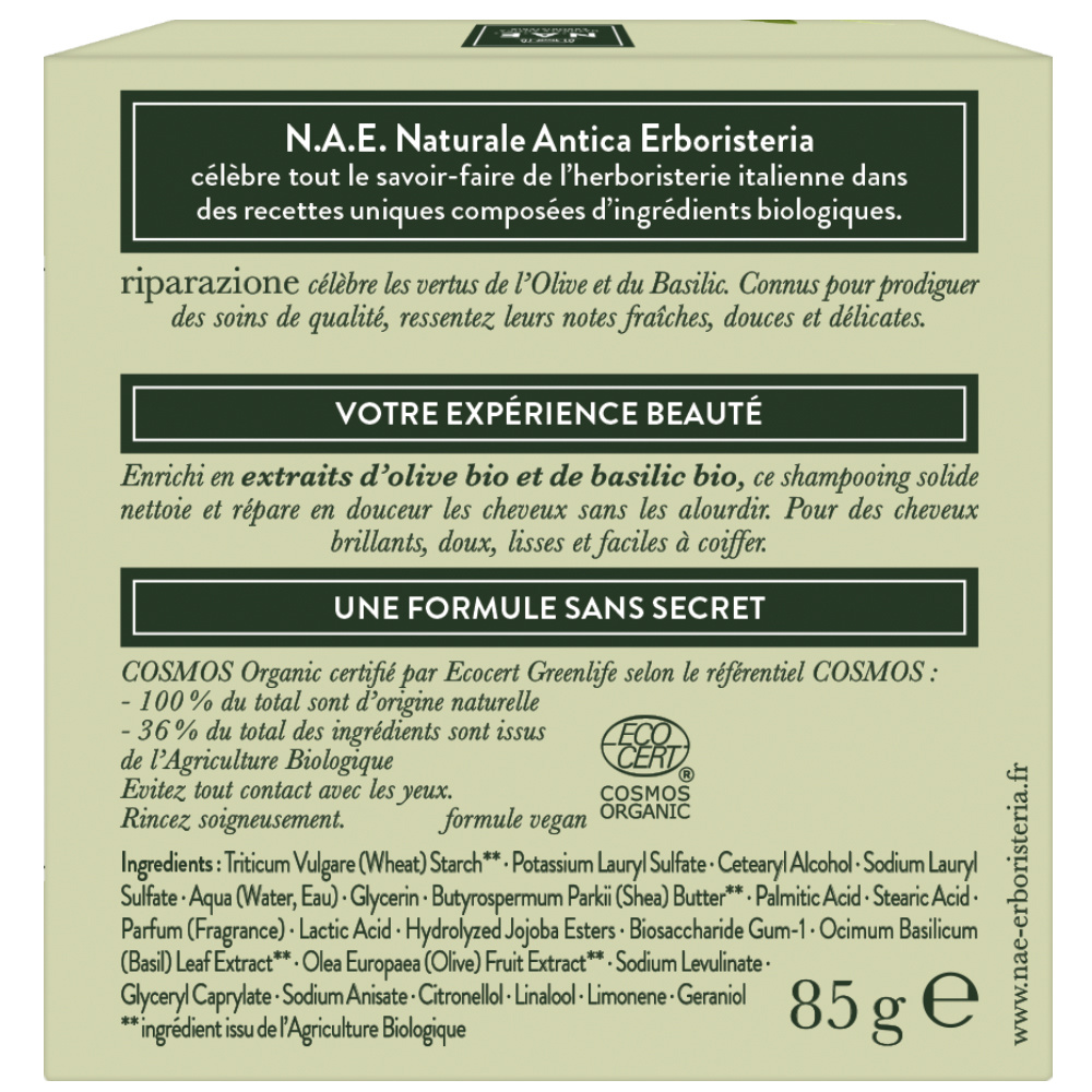 N.A.E. N.A.E. SHAMPOOING BIO Solide Réparation Shampooing solide