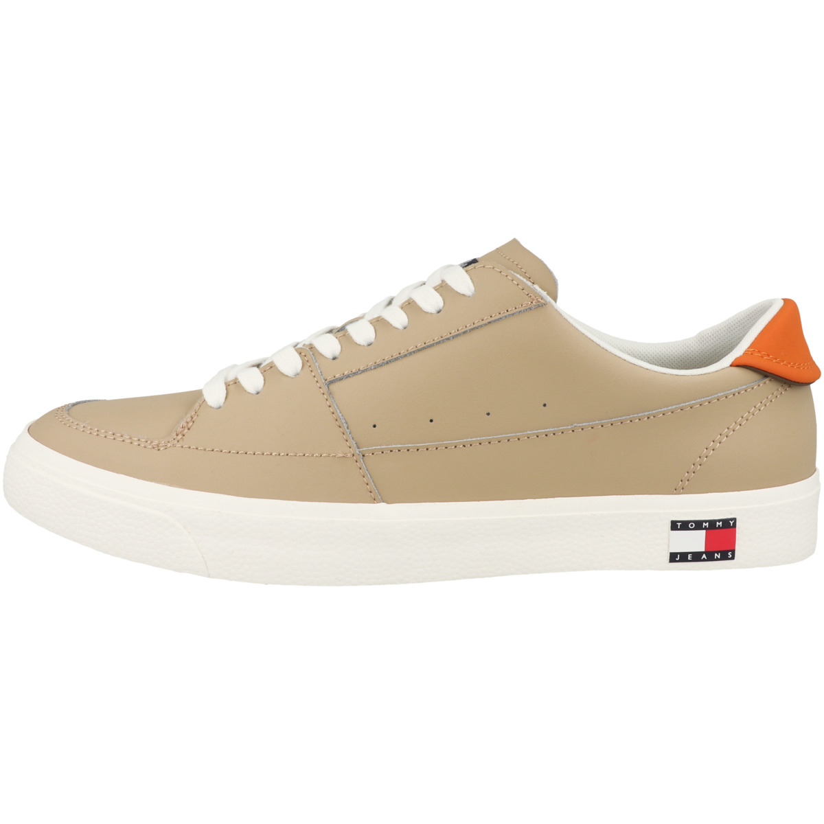 Tommy Hilfiger Tommy Jeans Vulcanized Leather Sneaker Low beige