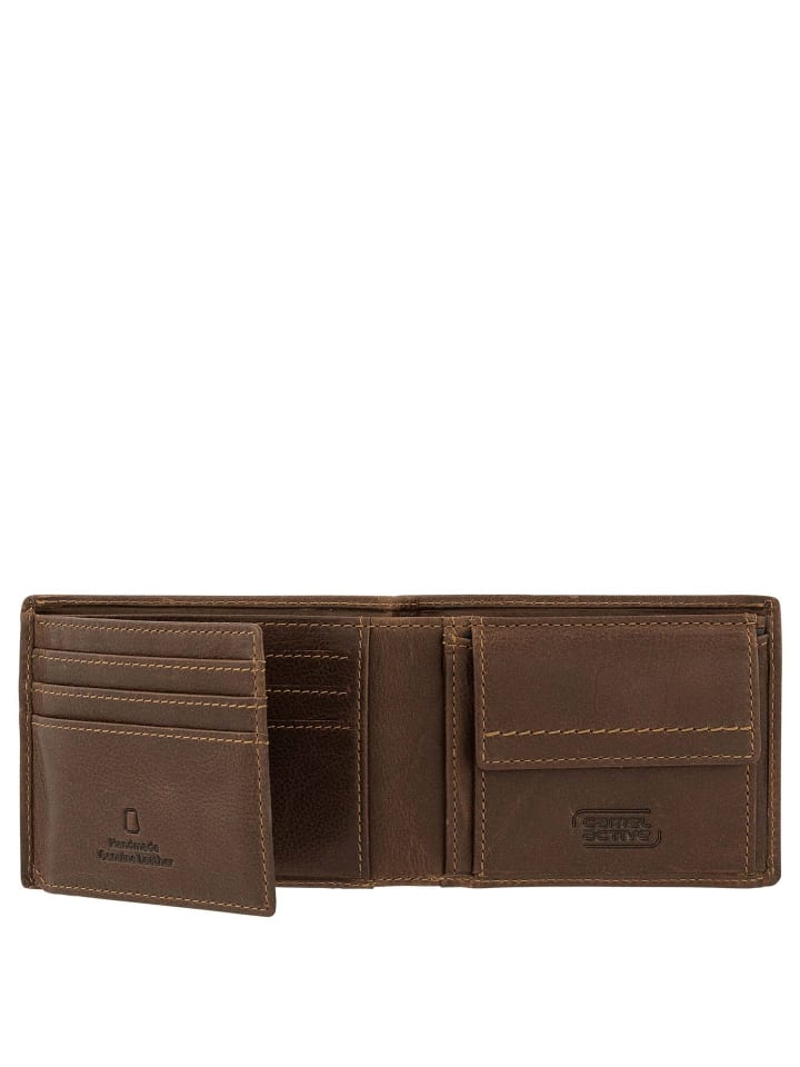 Camel Active Bilbao Jeans - Geldbörse 6cc 11 cm RFID (black) in cognac günstig kaufen onesize