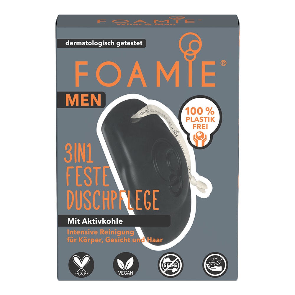 FOAMIE 3in1 Feste Duschpflege What A Man