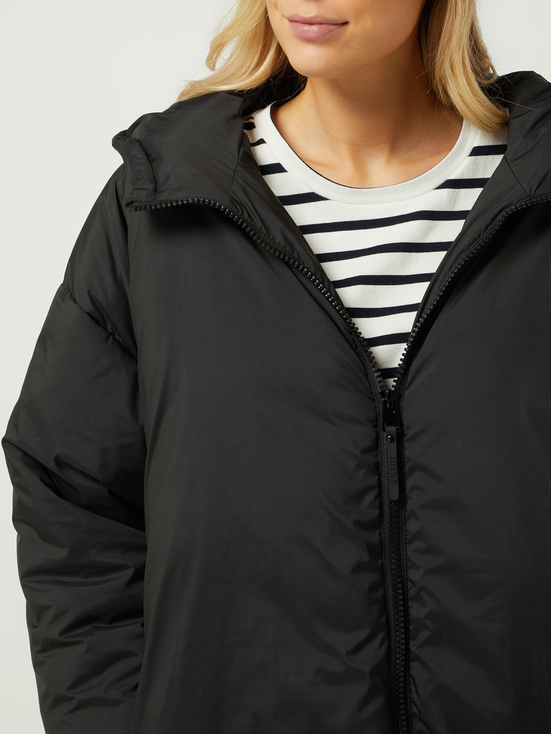 Oversized Mantel mit Wattierung - Karo Kauer X P&C - Exklusiv bei uns in schwarz