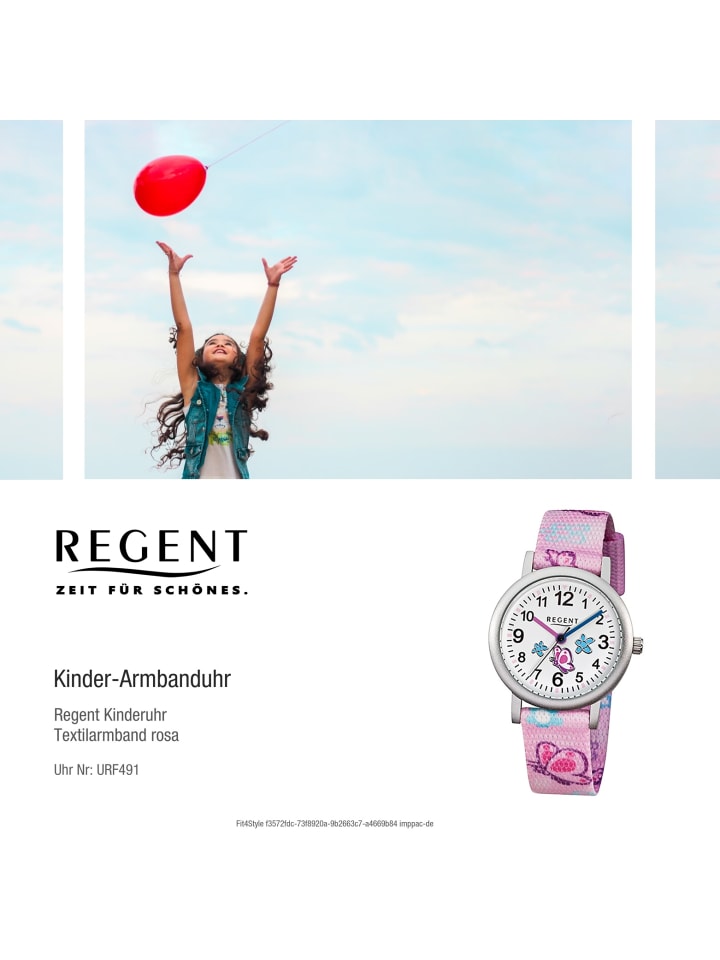 Regent Analog-Armbanduhr Regent Kinderuhren rosa klein (ca. 30mm) günstig kaufen onesize