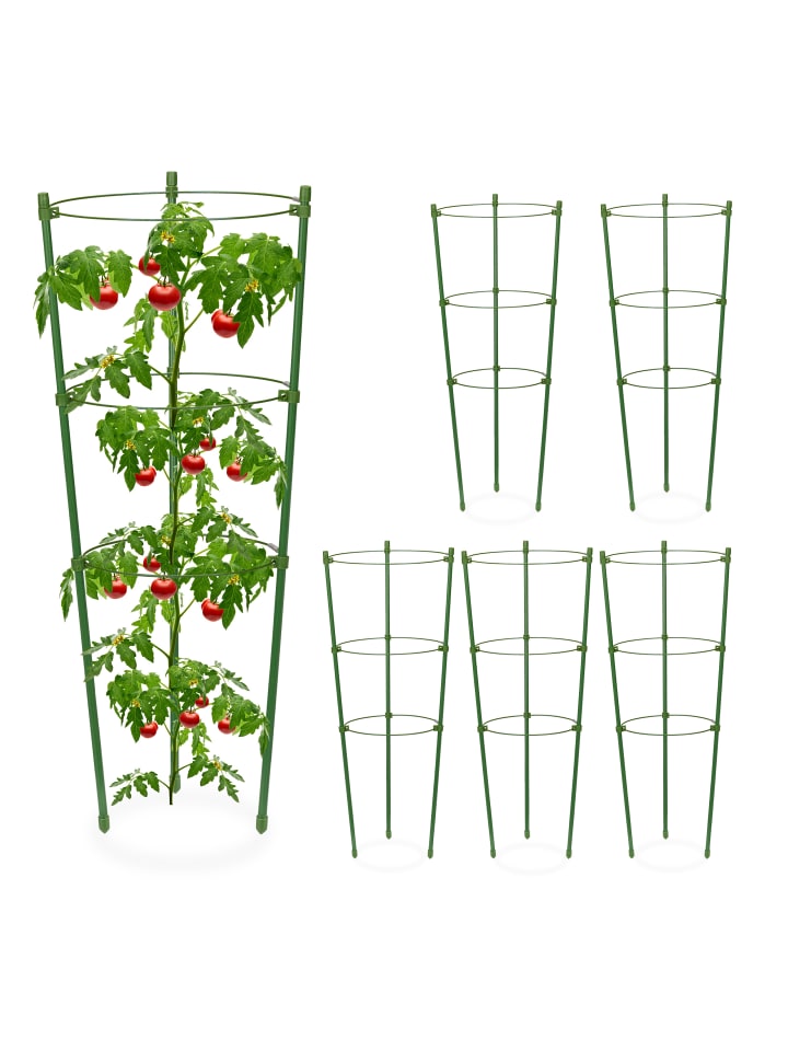 relaxdays 6 x Rankhilfe in Grün - (H)45 x Ø 18 cm günstig kaufen onesize