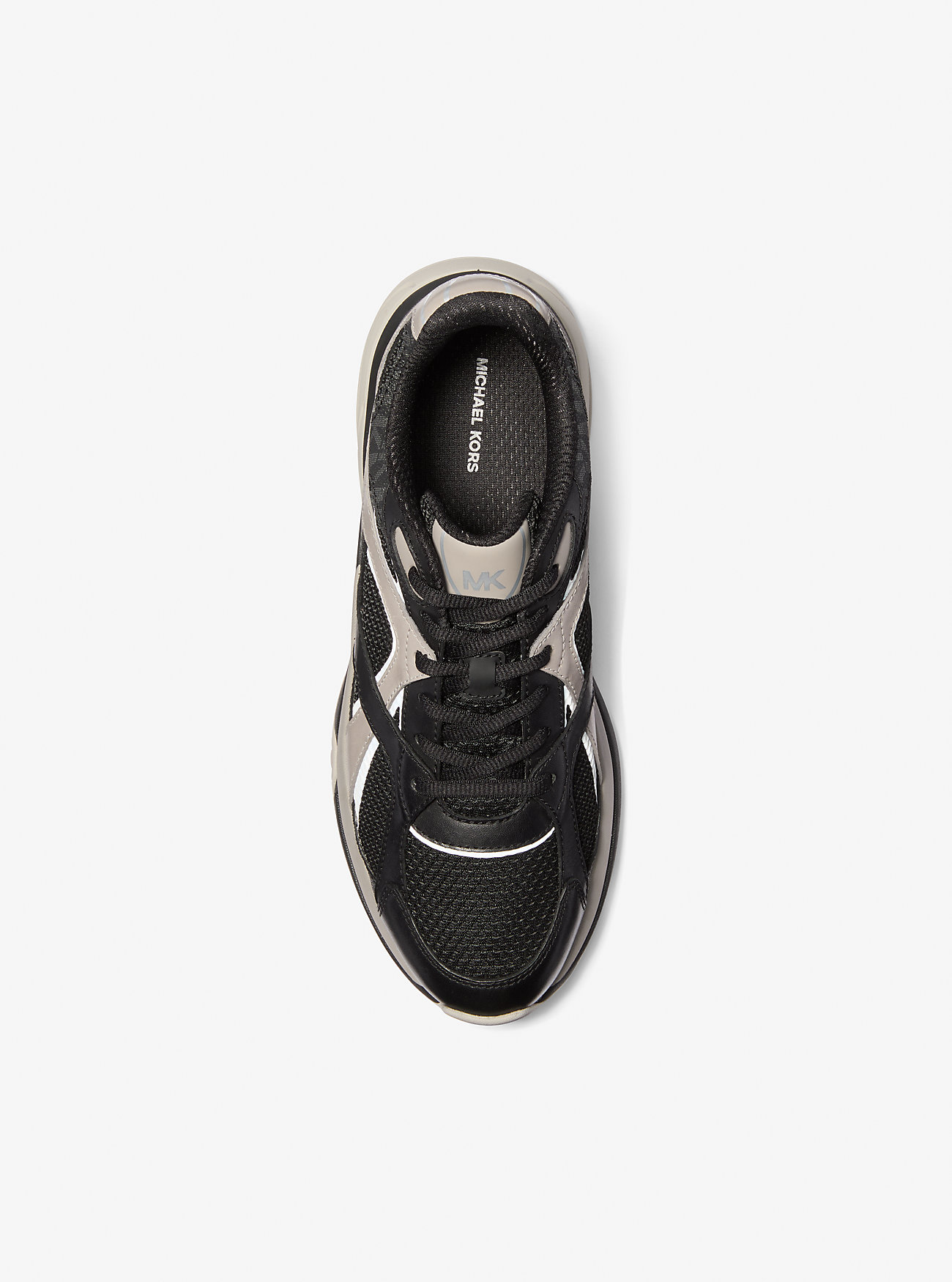 Leo Mixed-Media Trainer - BLACK