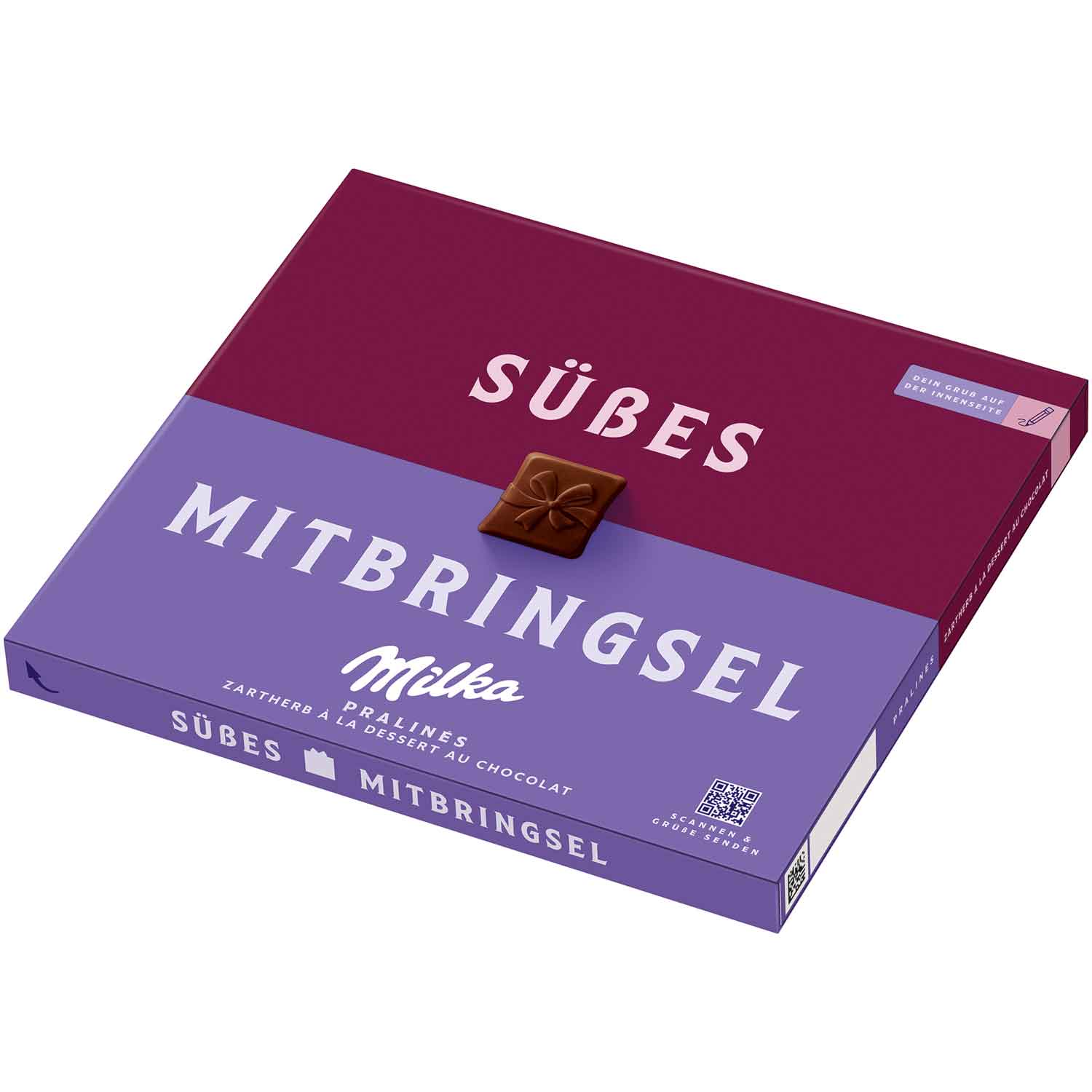 Milka 'Süßes Mitbringsel' Pralinés Zartherb à la Dessert au Chocolat 110g