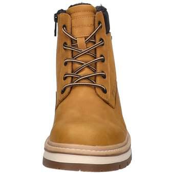 Tom Tailor Schnür Boots in gelb
