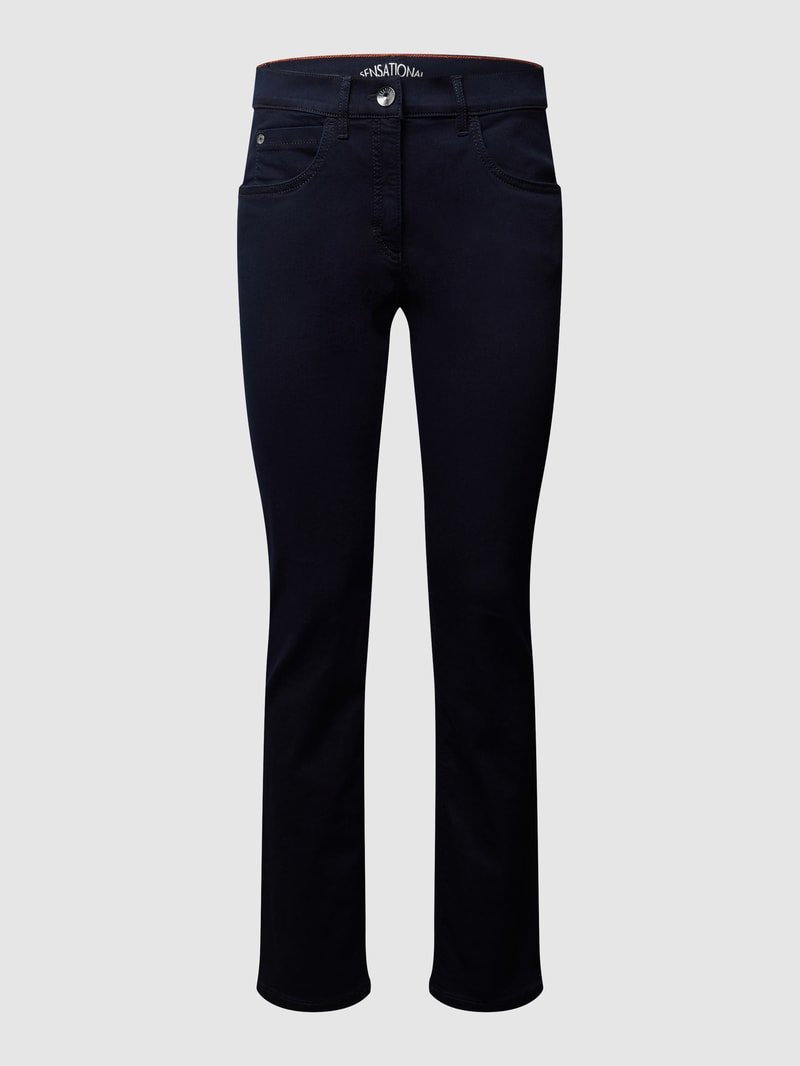 Jeans mit Stretch-Anteil Modell 'Twigy' in dunkelblau