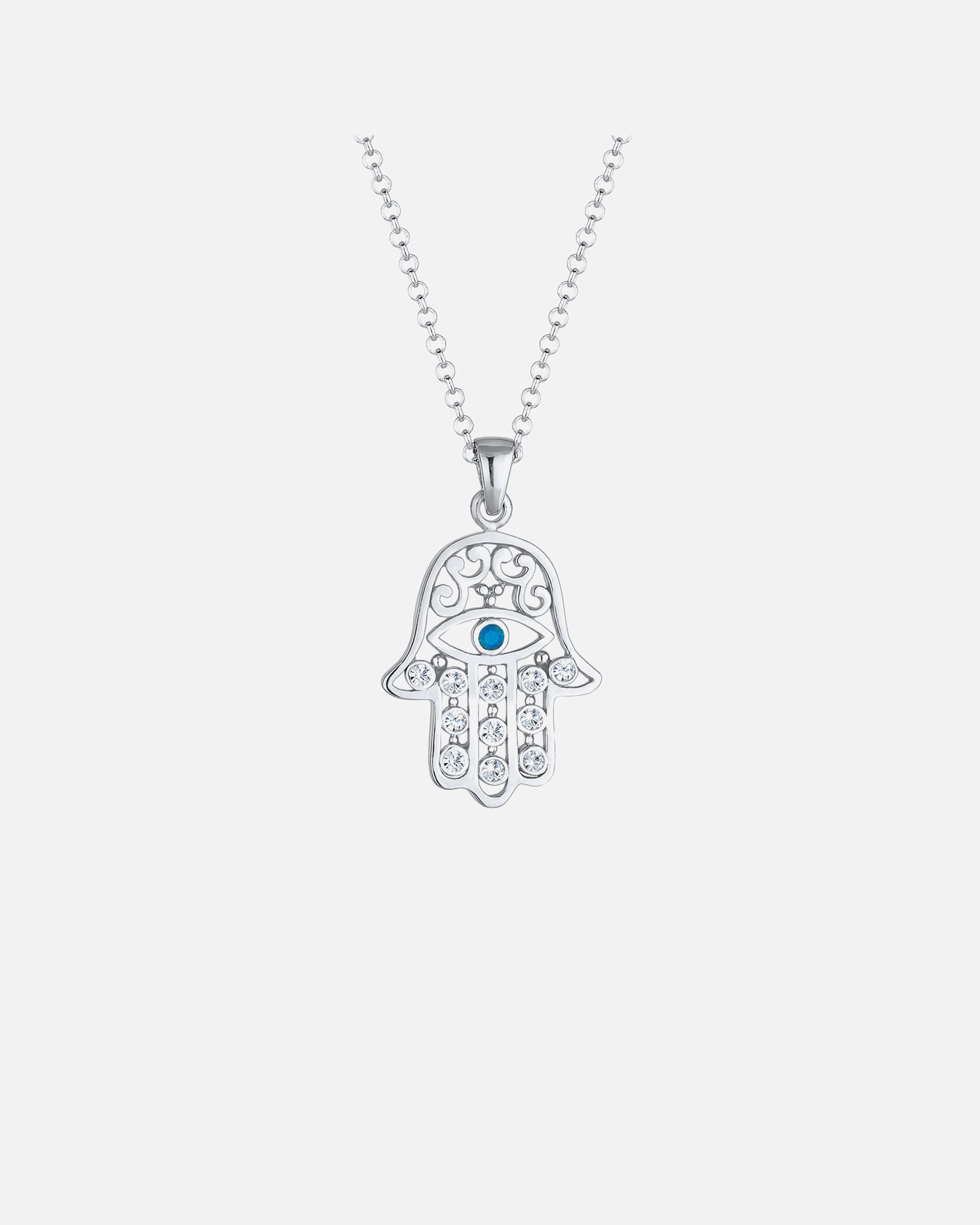 Bracciale Hamsa Occhio di Allah da donna di Elli con cristalli in argento sterling 925 placcato oro