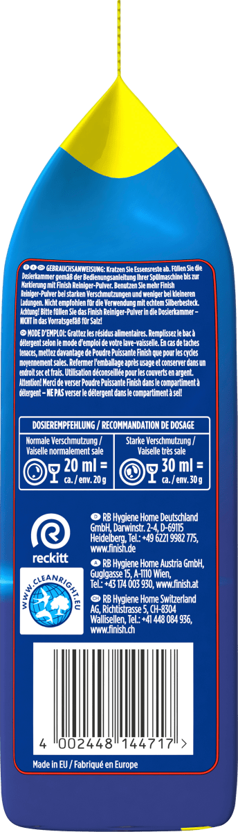 Spülmaschinen-Pulver Classic, 65 Spülgänge, 1,3 kg