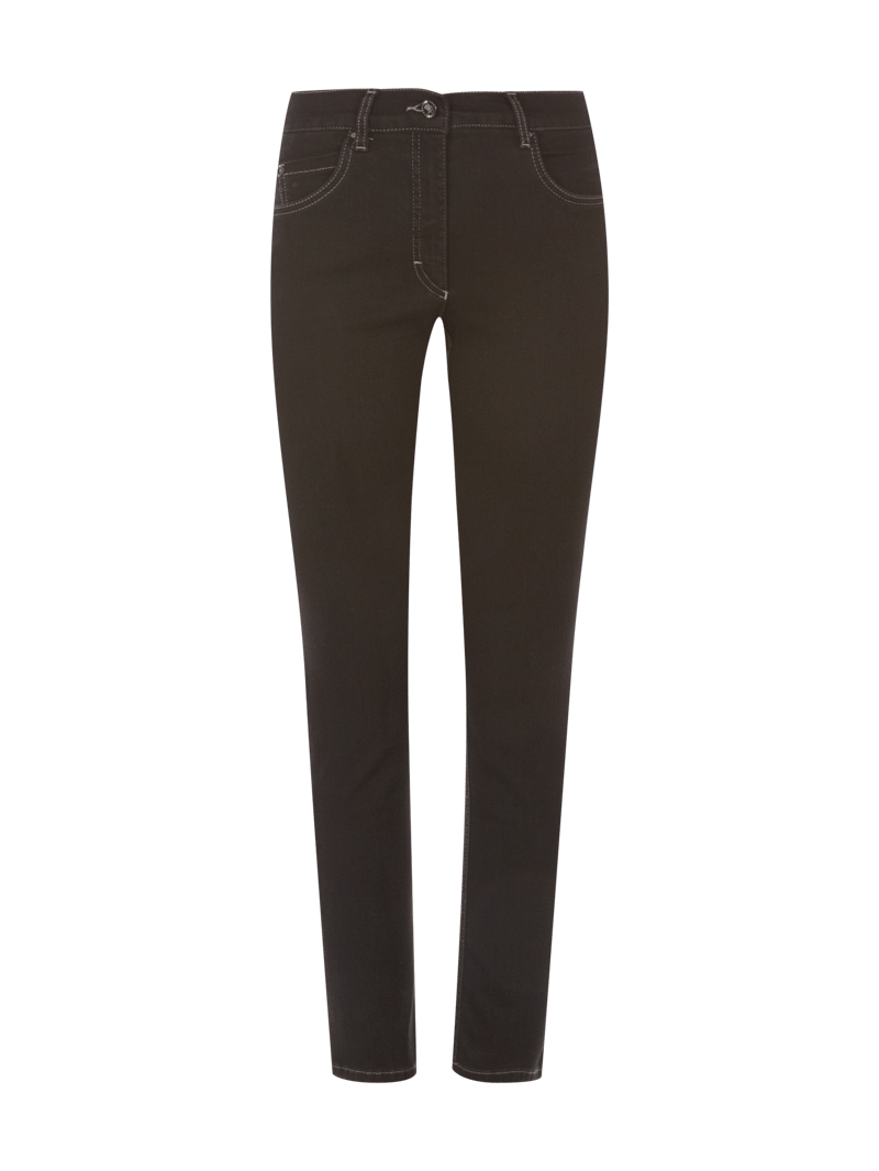 Jeans mit Stretch-Anteil Modell 'Twigy' in schwarz