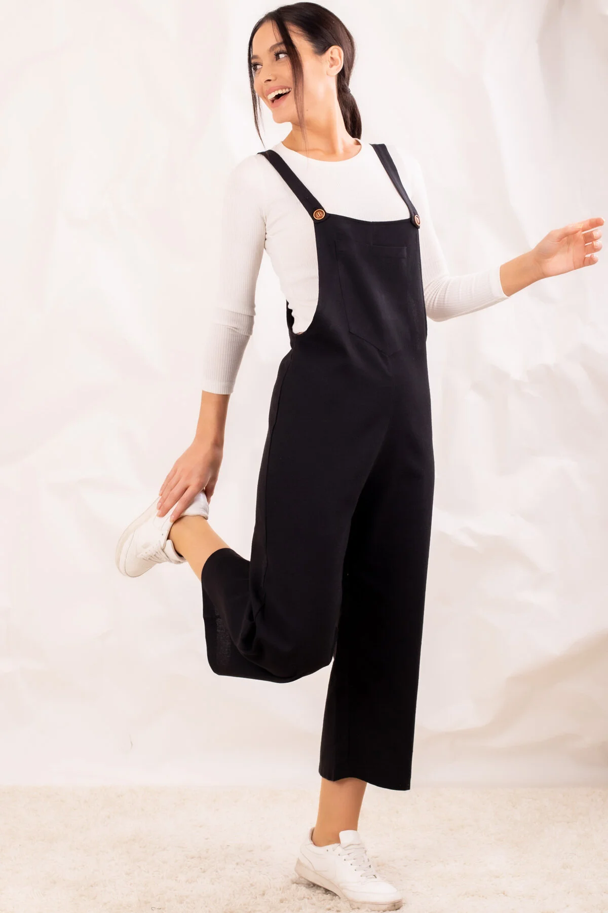 armonika  Schwarze Gärtner-Overalls für Damen ARM-20K001117