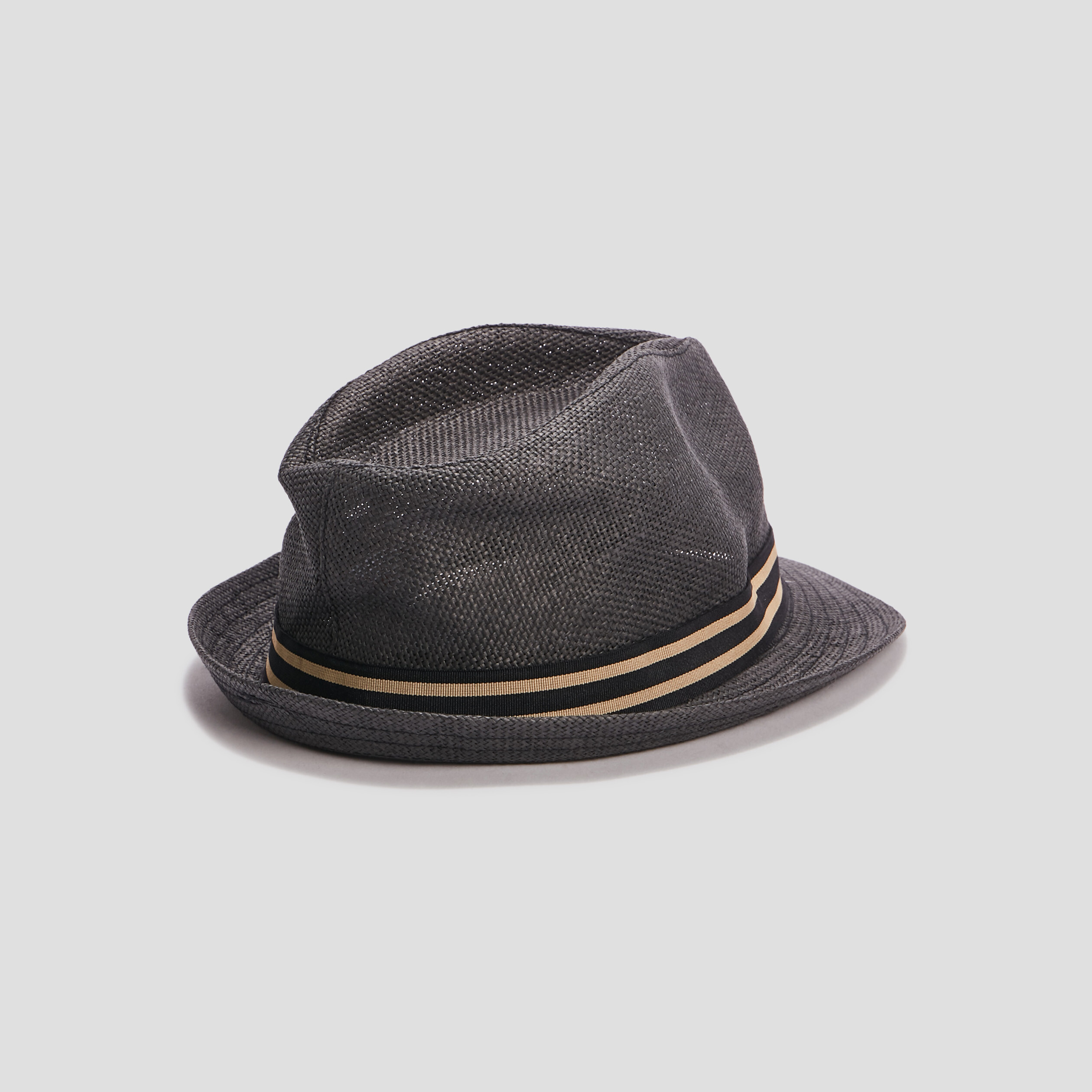 Chapeau trilby tressé gris foncé homme | La Halle