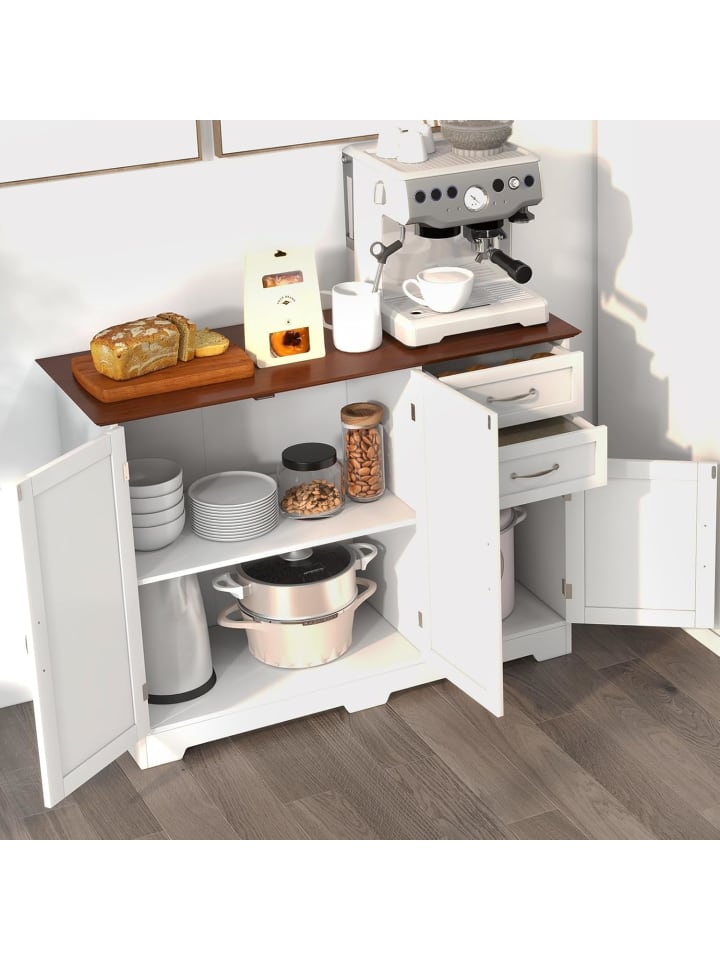 COSTWAY Sideboard 100x40cm in Weiß günstig kaufen onesize