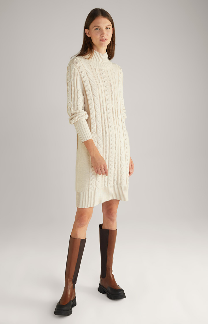 Strickkleid in Offwhite