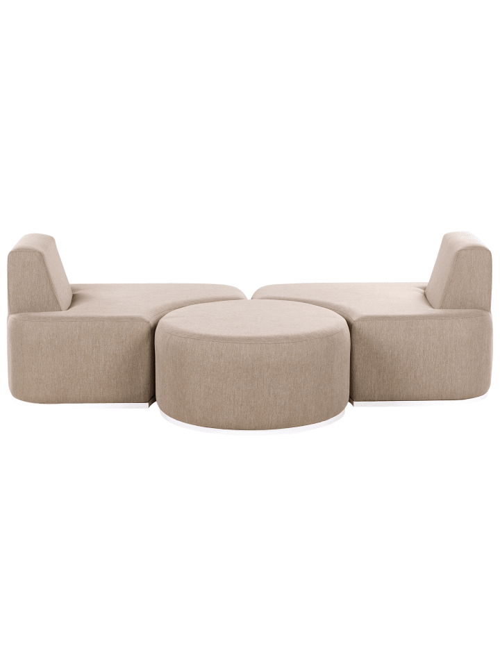 Beliani 3-tlg Lounge Set FABRO in Beige günstig kaufen onesize