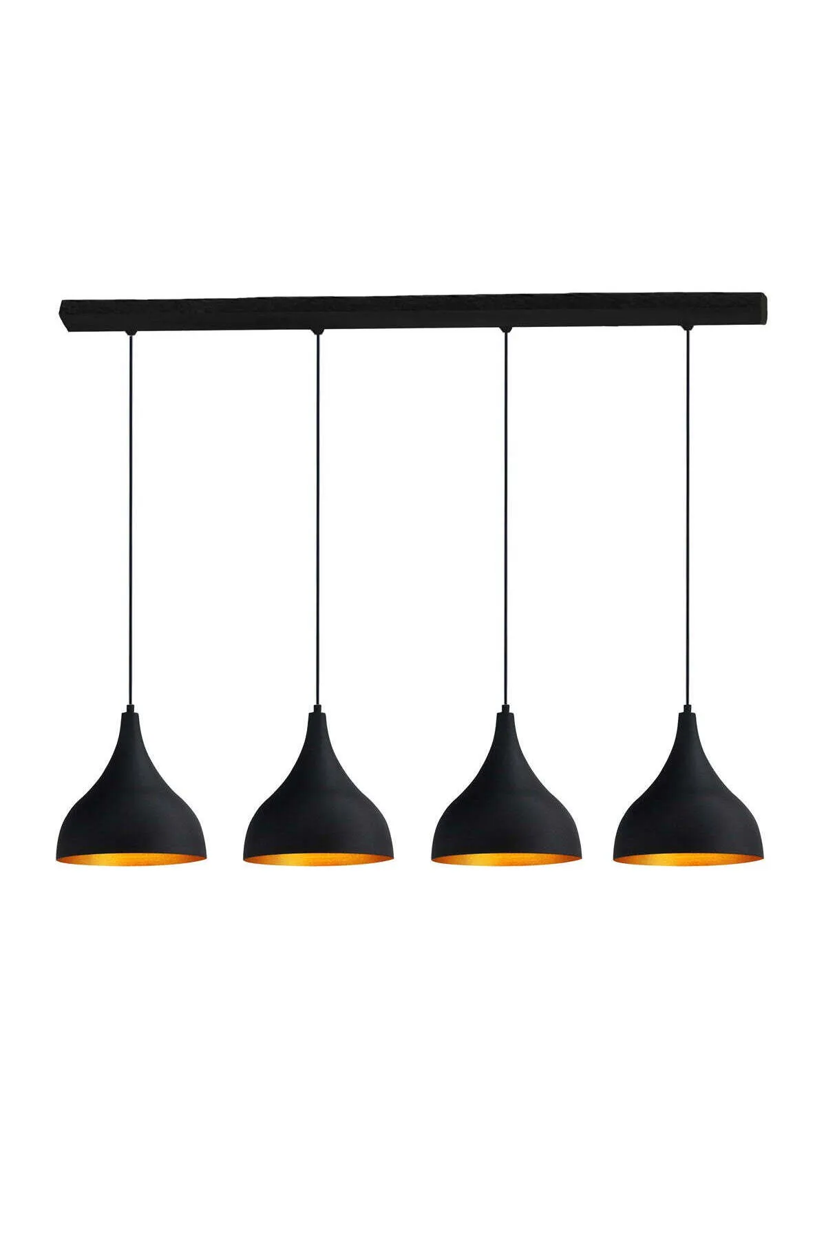 Bamyum  Pendelleuchte 4 Flammen Metall Set aus 2-3-4 Pendellampen Hängelampe Pendelleuchte