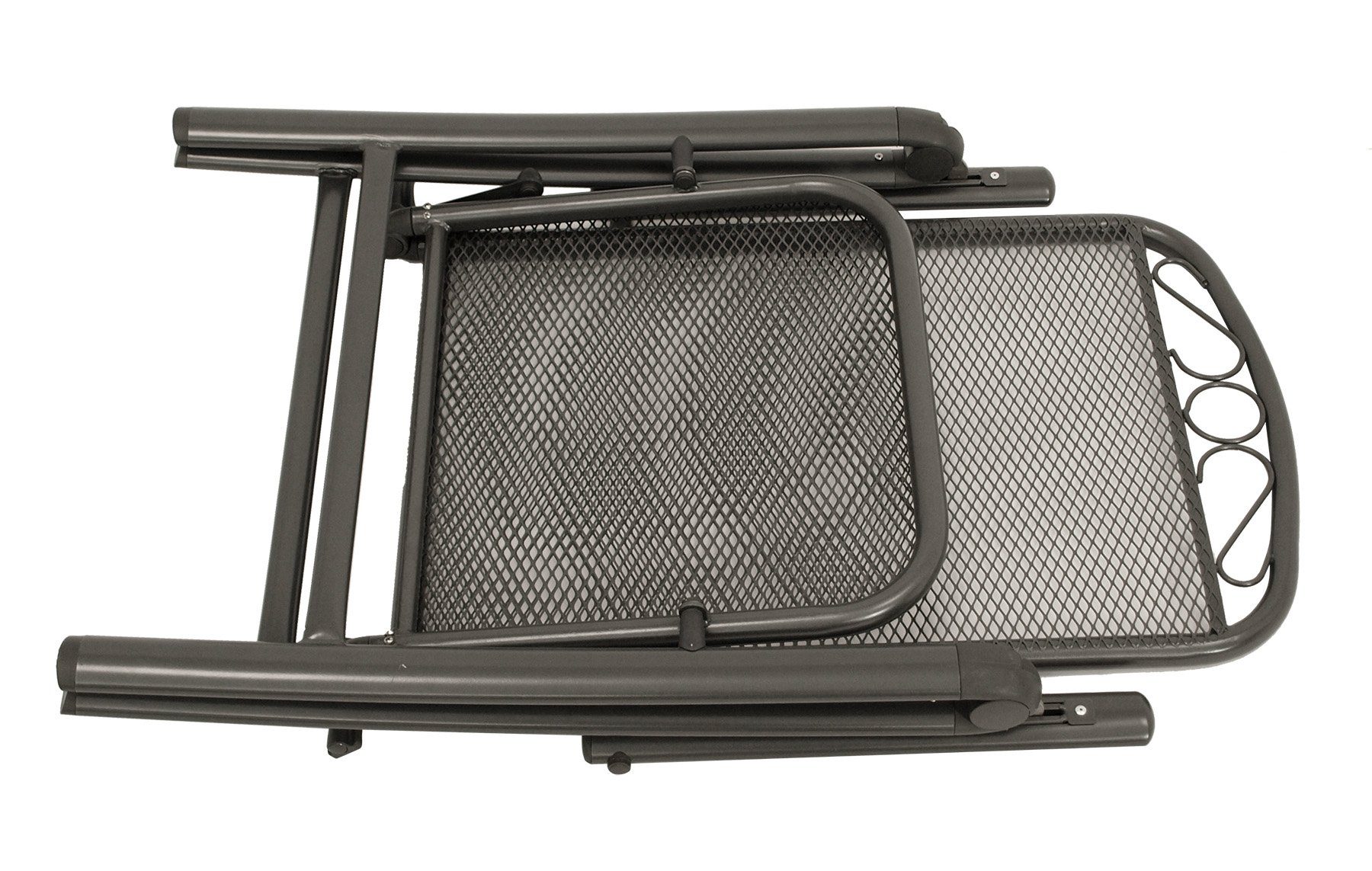 DEGAMO Garten-Essgruppe CLASSIC, (7-tlg), (6x Sessel 1x Tisch), Stahl und Streckmetall anthrazit
