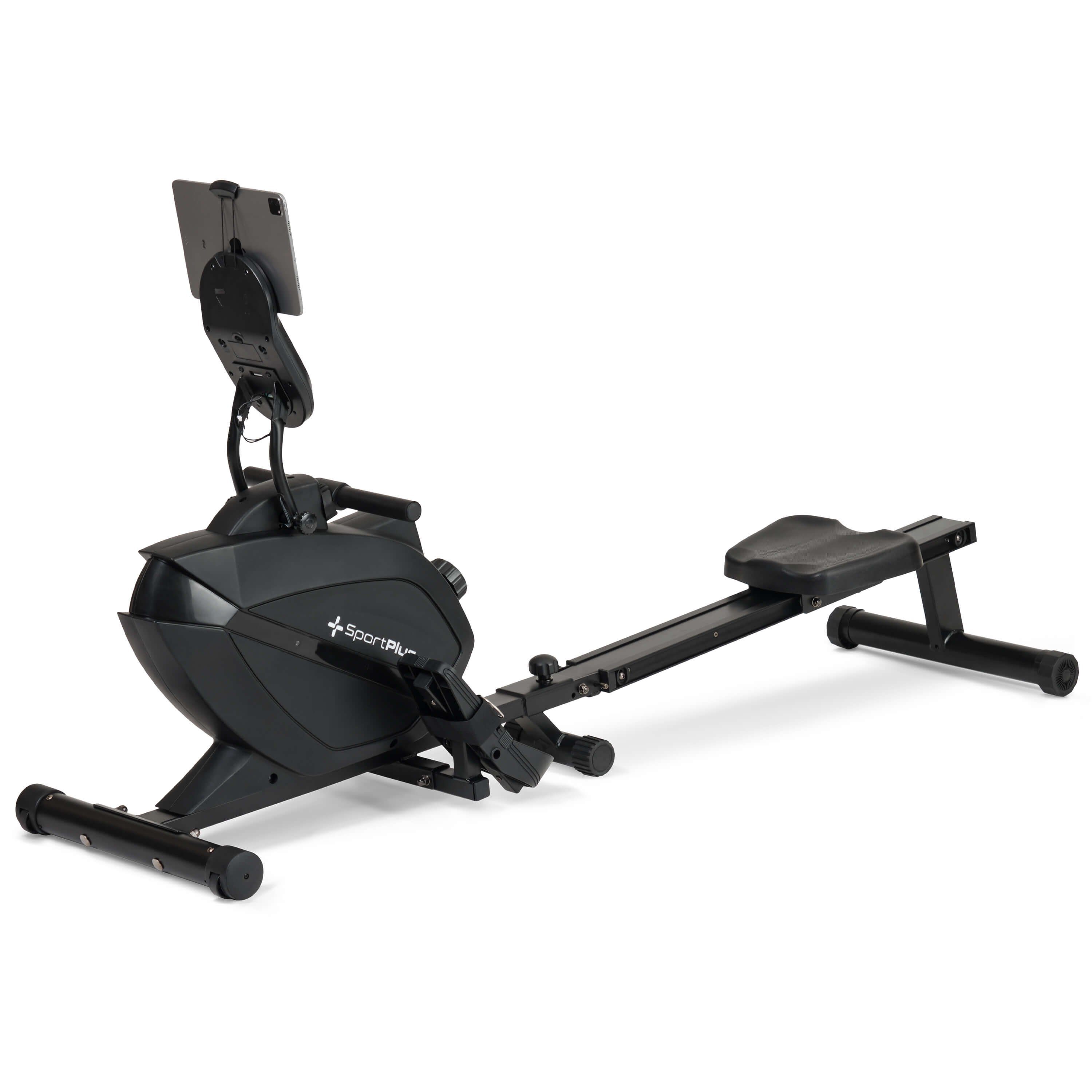 SportPlus Rudergerät SP-MR-1200-B/B-iE, Rudergerät, App Kompatibilität, klappbar, Magnet, 8 Widerstandsstufen