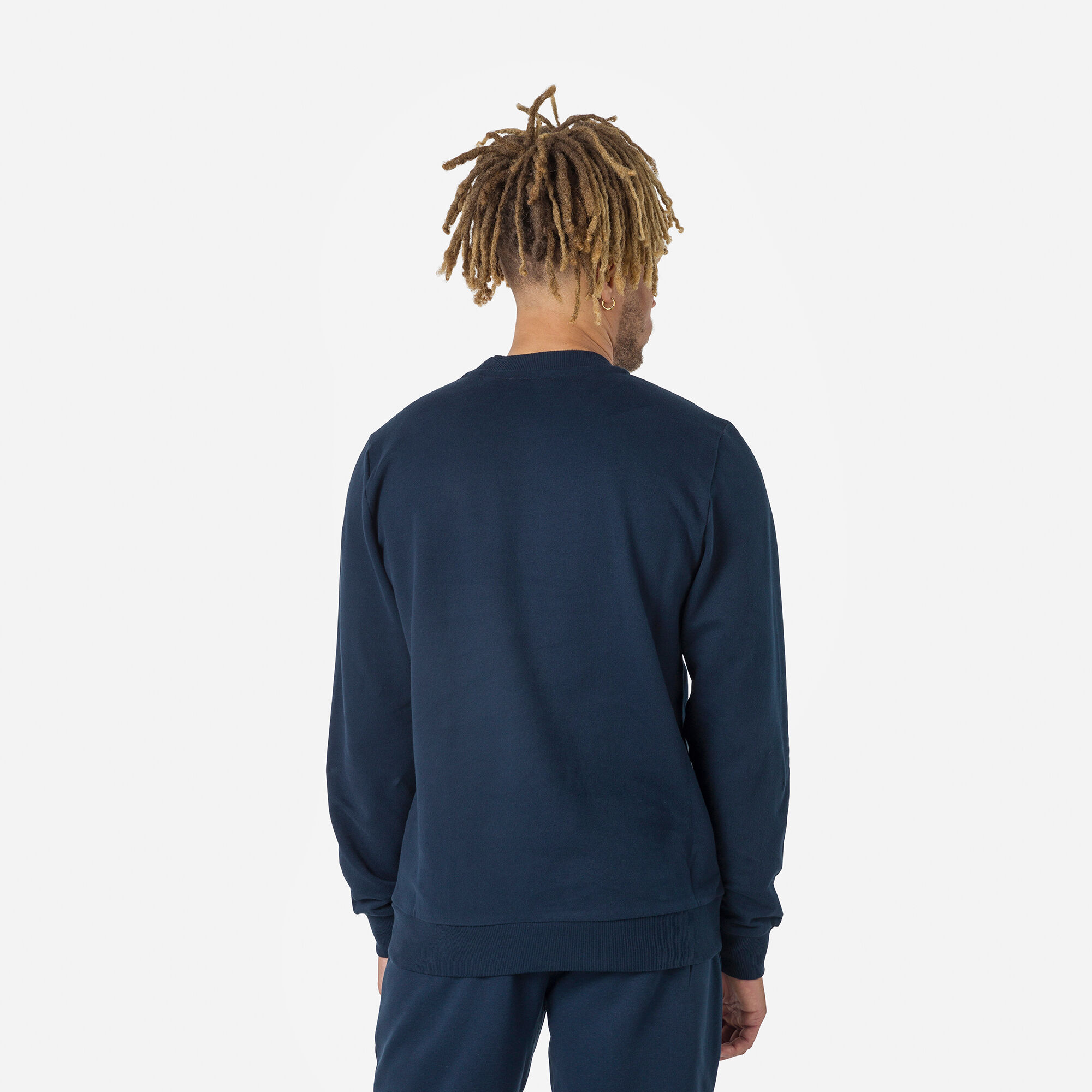 Sweat en coton à col rond Logo Homme