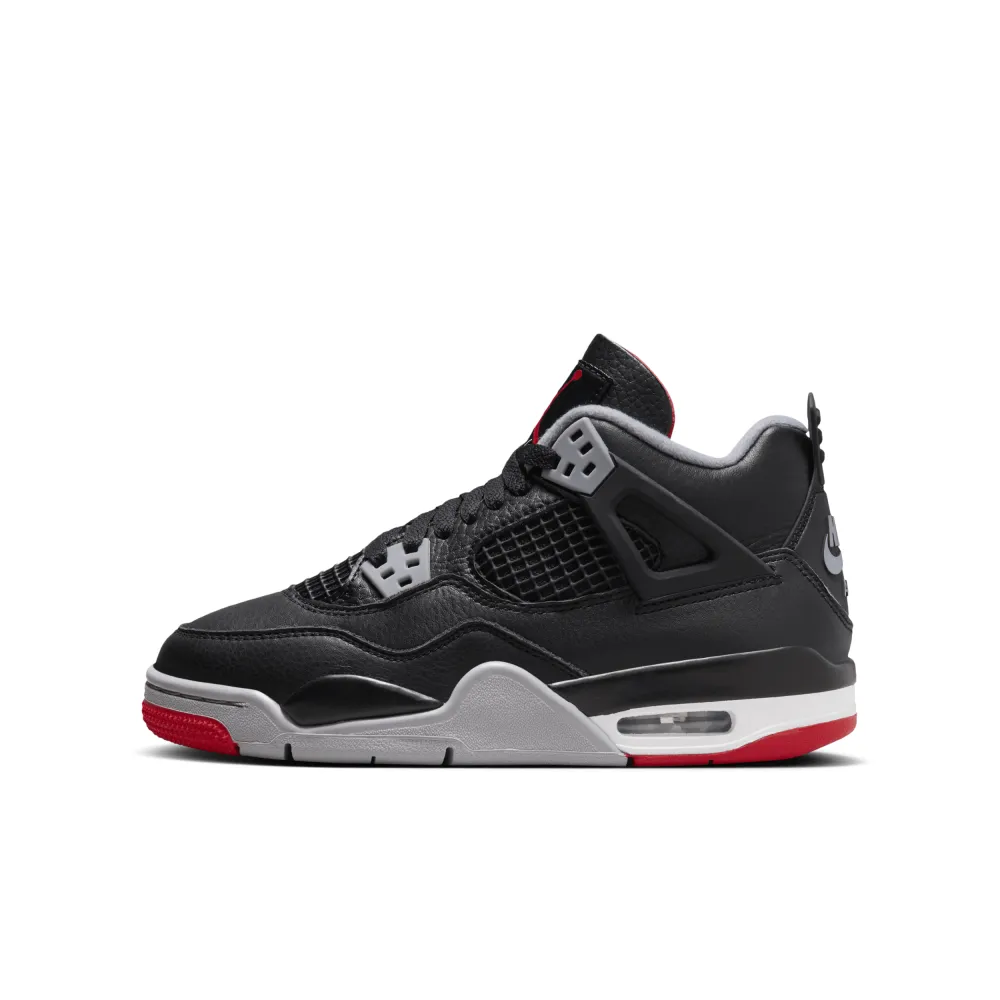 NIKE JORDAN 4 Retro GS Bred Reimagined FQ8213 006 / schwarz