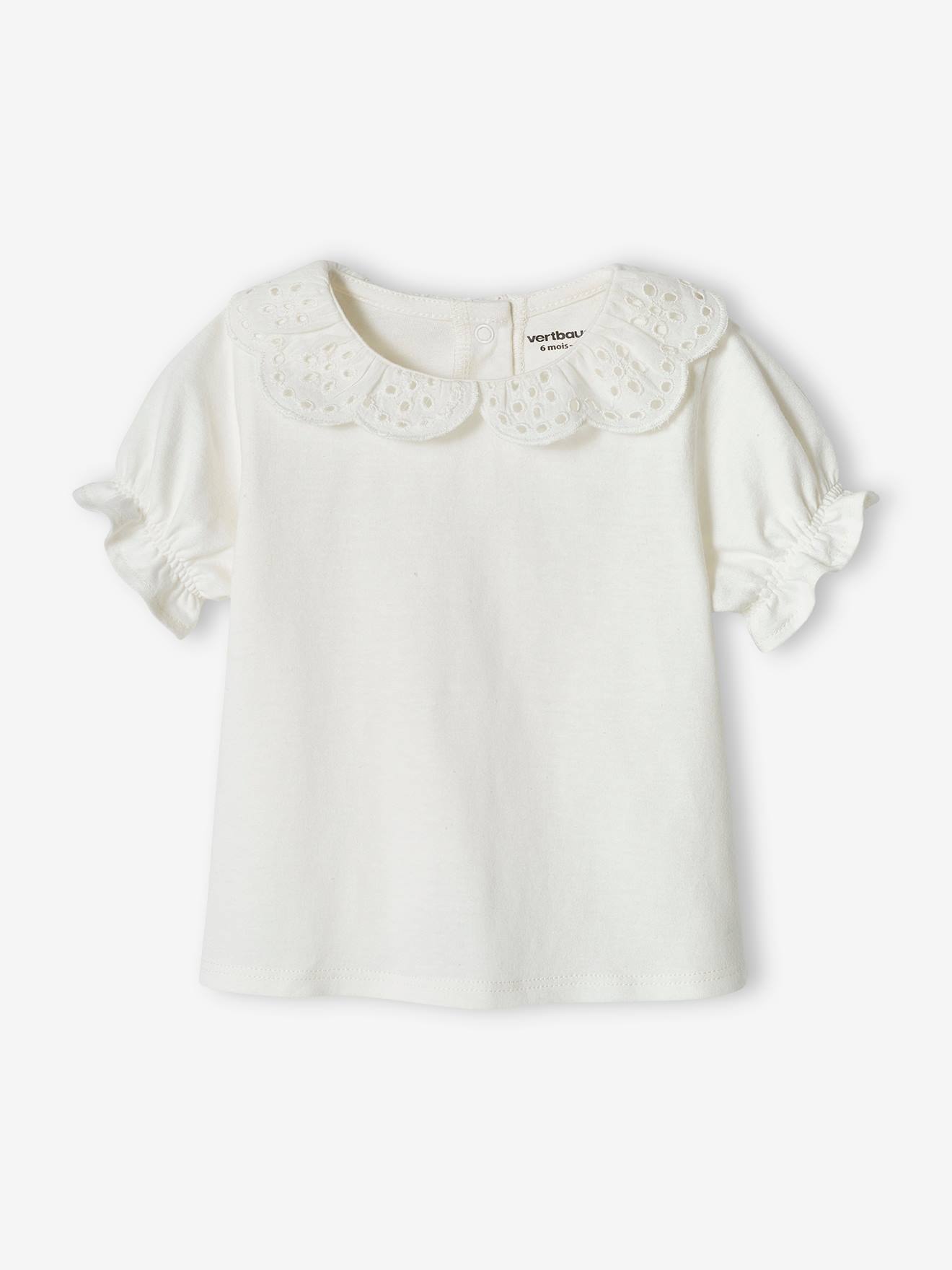 Vertbaudet 2er-Pack Baby T-Shirts - pfirsich