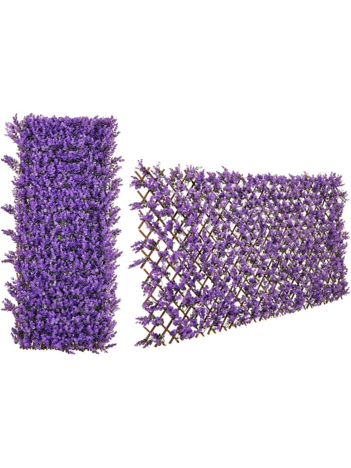 COSTWAY Künstliche Pflanzenwand Sichtschutz 180x90cm in Lila günstig kaufen onesize