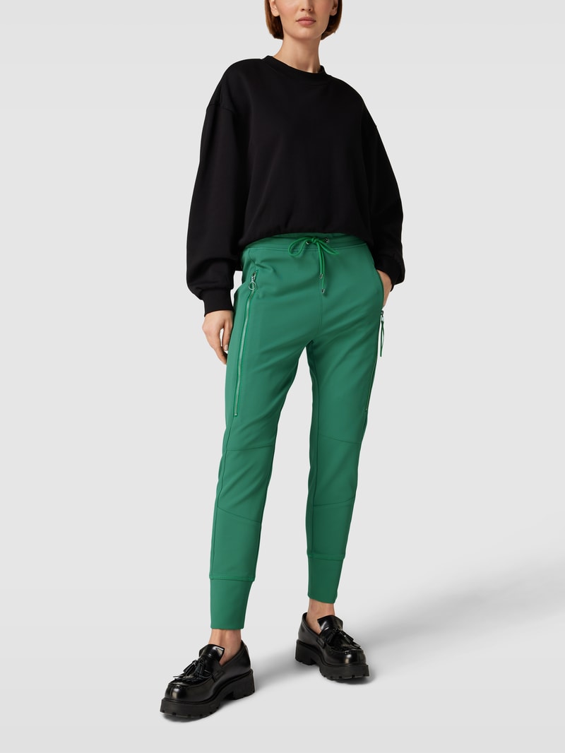 Sweatpants mit Strukturmuster Modell 'FUTURE 2.0' in grün